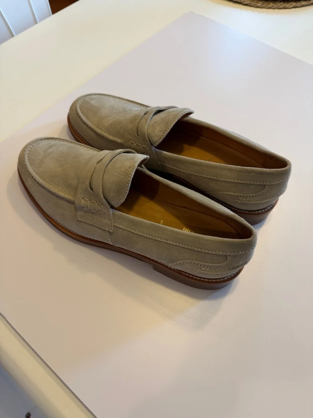 Todd Snyder Italian Suede Penny Loafers Sz 11.5. NWOB. Box41